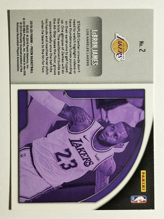2019-20 Panini Prizm Get Hyped! #2 LeBron James