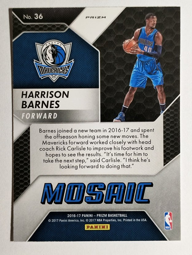 2016-17 Panini Prizm Mosaic #36 Harrison Barnes