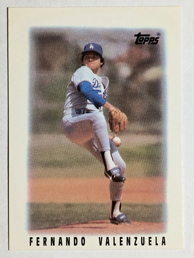 1986 Topps Mini Leaders #47 Fernando Valenzuela
