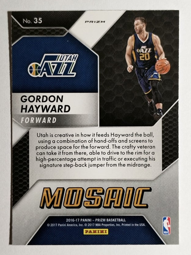 2016-17 Panini Prizm Mosaic #35 Gordon Hayward