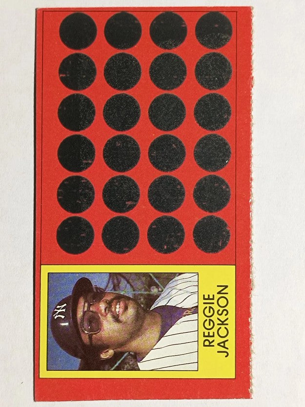 1981 Topps Scratchoffs #3 Reggie Jackson