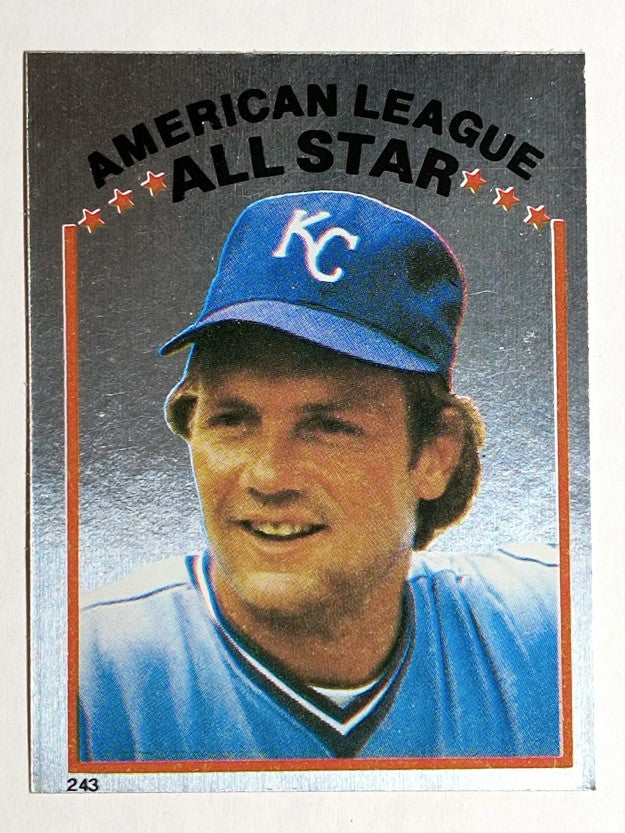 1981 Topps Stickers #243 George Brett FOIL