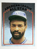 1981 Topps Stickers #247 Willie Wilson FOIL