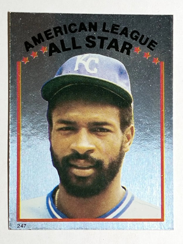1981 Topps Stickers #247 Willie Wilson FOIL