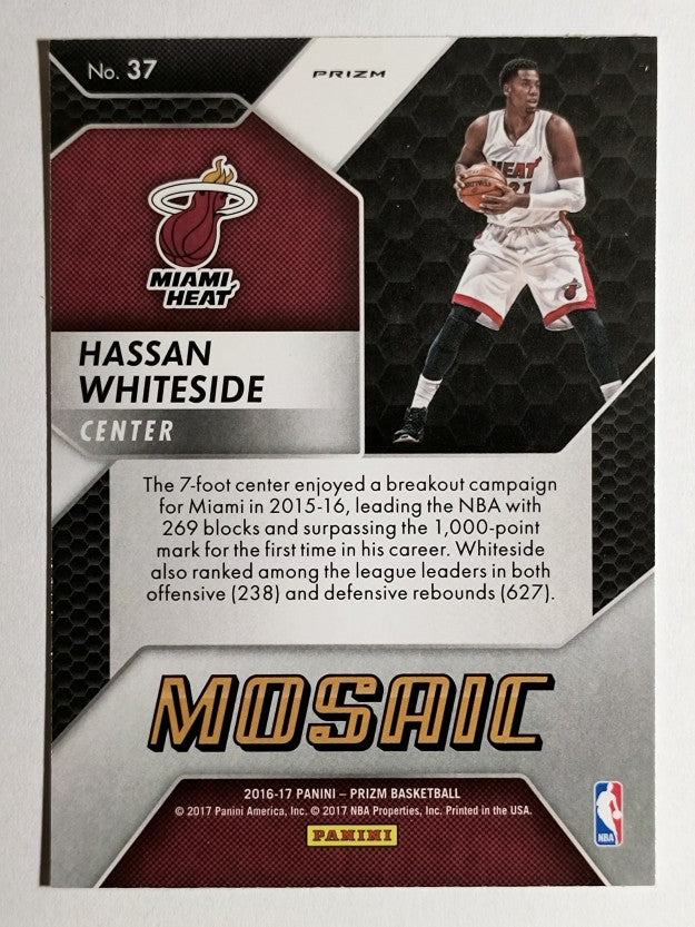 2016-17 Panini Prizm Mosaic #37 Hassan Whiteside