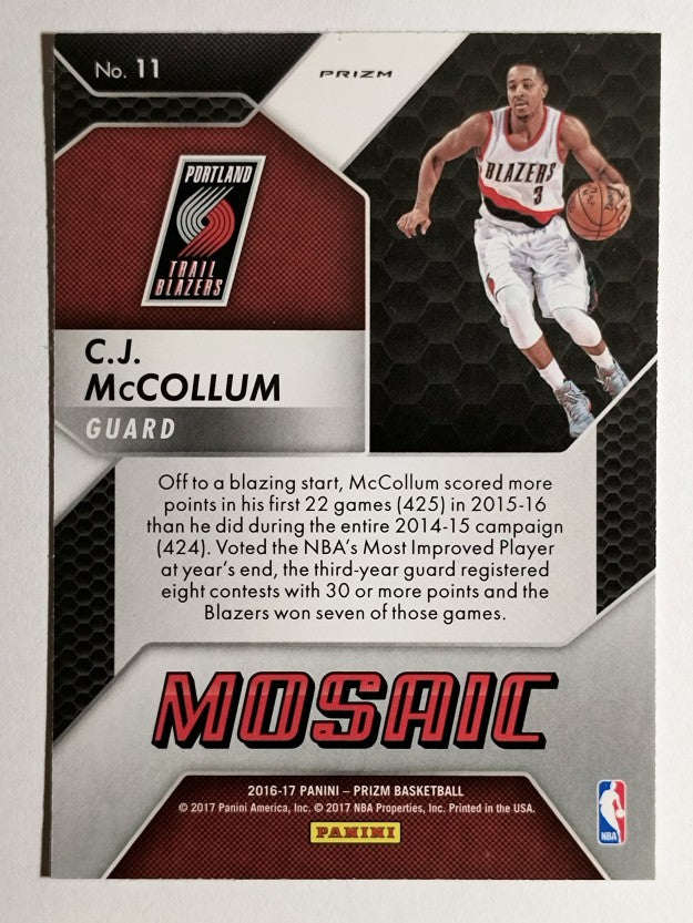 2016-17 Panini Prizm Mosaic #11 C.J. McCollum