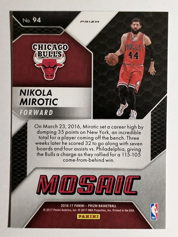 2016-17 Panini Prizm Mosaic #94 Nikola Mirotic