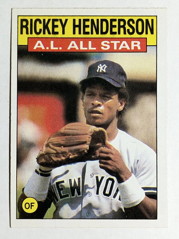 1986 Topps #716 Rickey Henderson AS