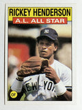 1986 Topps #716 Rickey Henderson AS
