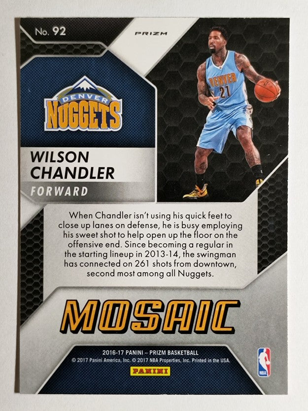 2016-17 Panini Prizm Mosaic #92 Wilson Chandler