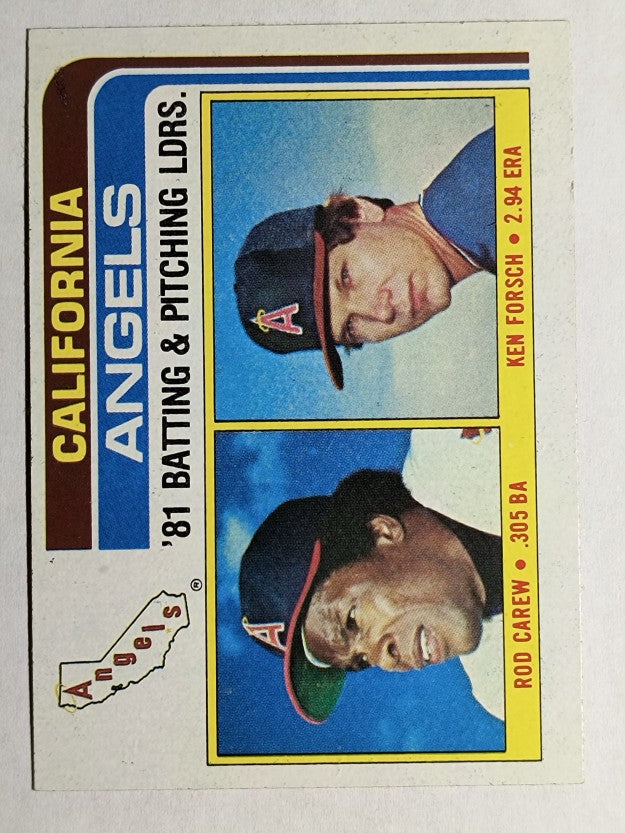 1982 Topps #276 Rod Carew/Ken Forsch TL