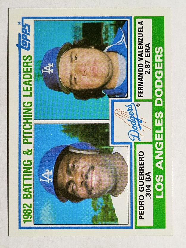1983 Topps #681 Dodgers TL/Pedro Guerrero/Fernando Fernando