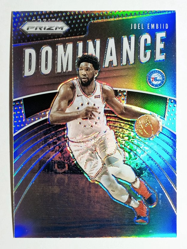 2019-20 Panini Prizm Dominance Prizms Silver #14 Joel Embiid