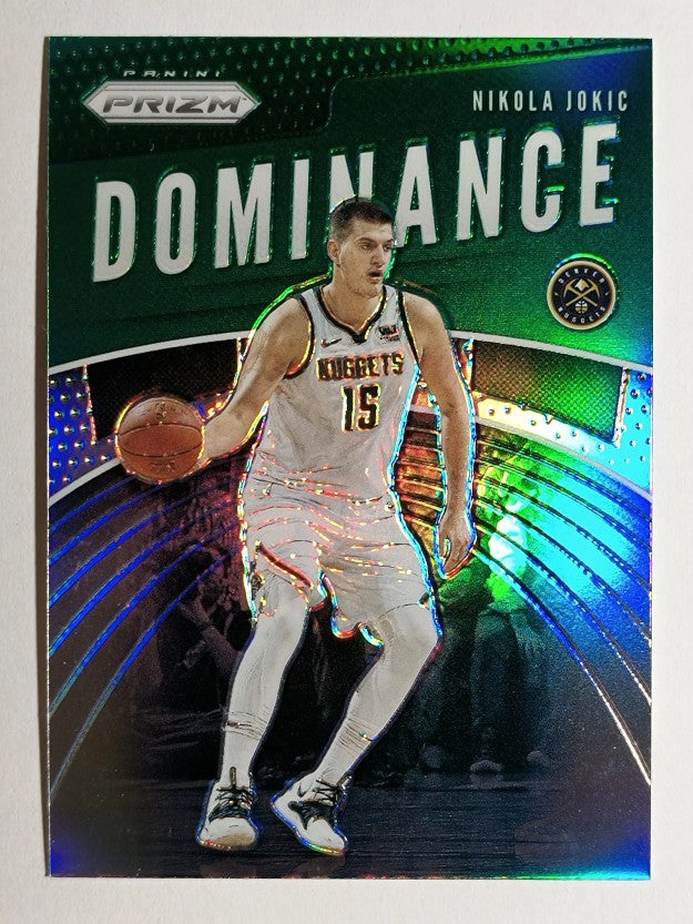2019-20 Panini Prizm Dominance Prizms Green #21 Nikola Jokic