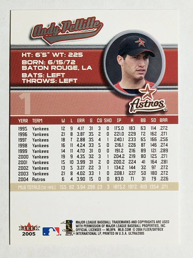 2005 Ultra #1 Andy Pettitte