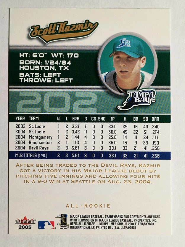 2005 Ultra #202 Scott Kazmir AR