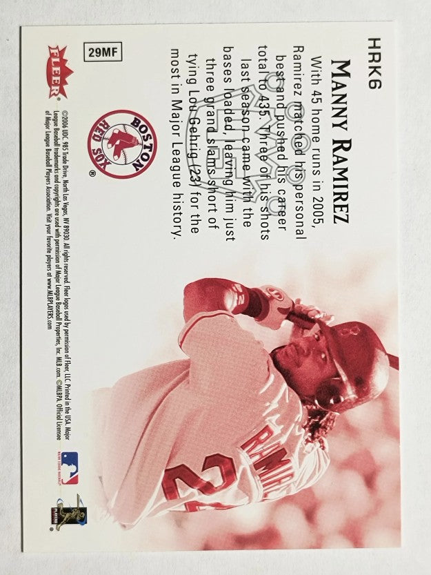 2006 Ultra Home Run Kings #HRK6 Manny Ramirez