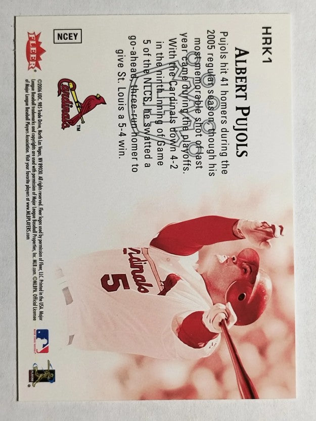 2006 Ultra Home Run Kings #HRK1 Albert Pujols
