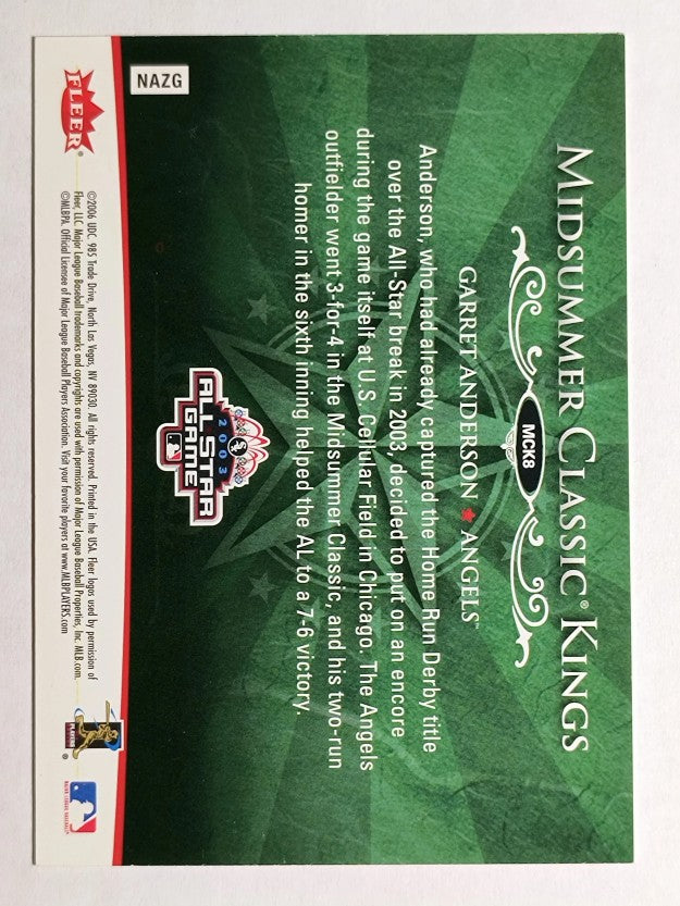 2006 Ultra Midsummer Classic Kings #MCK8 Garret Anderson