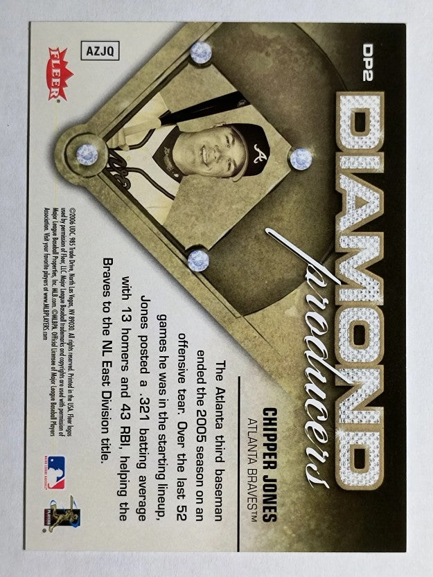 2006 Ultra Diamond Producers #DP2 Chipper Jones