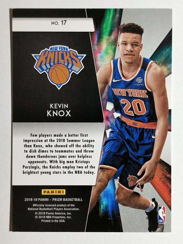 2018-19 Panini Prizm Freshman Phenoms #17 Kevin Knox