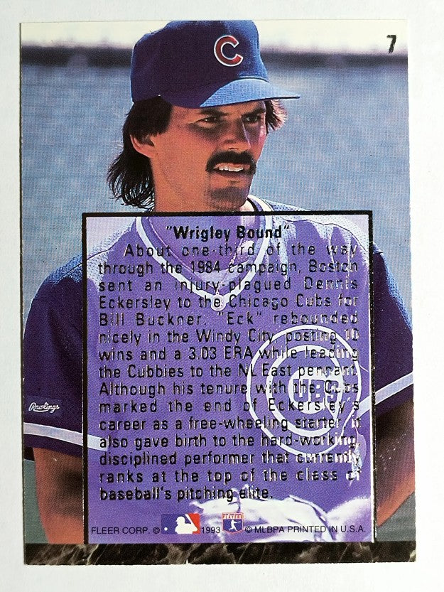 1993 Ultra Eckersley #7 Dennis Eckersley/Wrigley Bound