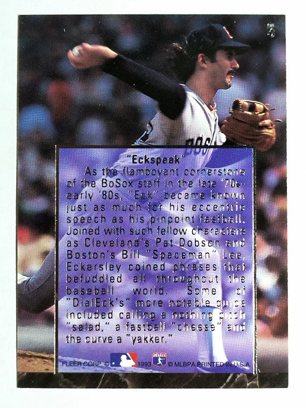 1993 Ultra Eckersley #5 Dennis Eckersley/Eckspeak