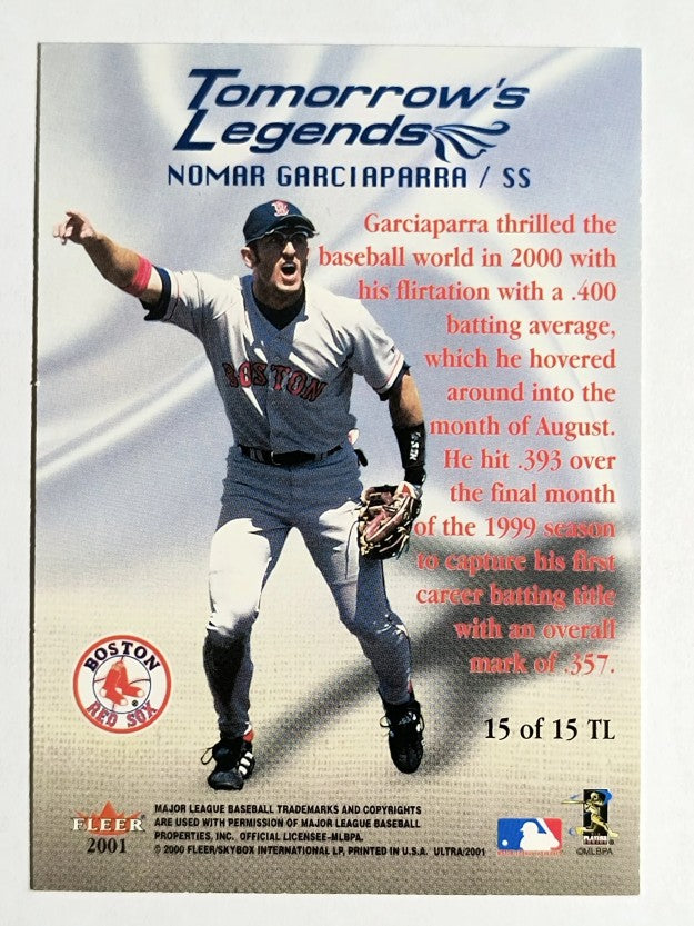 2001 Ultra Tomorrow's Legends #15 Nomar Garciaparra