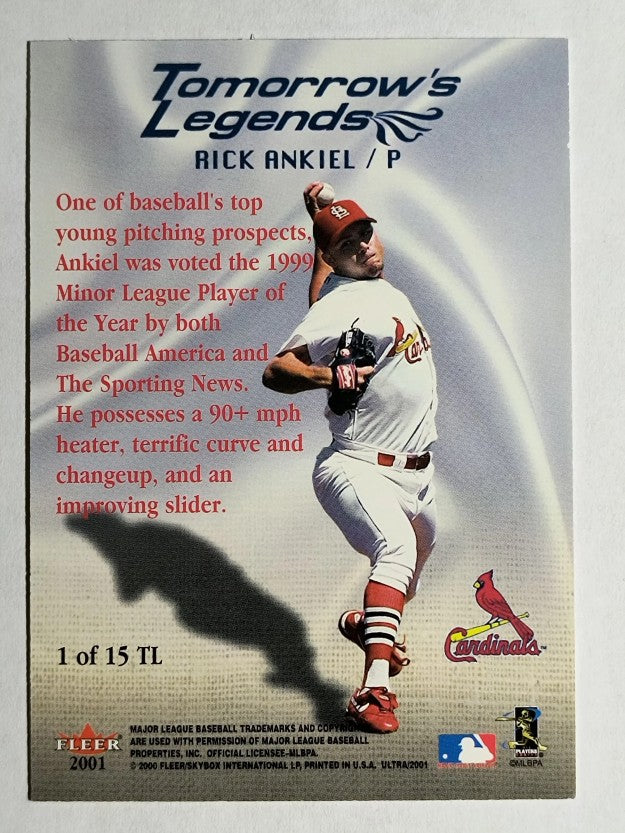 2001 Ultra Tomorrow's Legends #1 Rick Ankiel