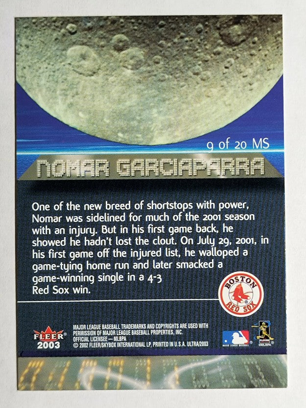 2003 Ultra Moonshots #9 Nomar Garciaparra
