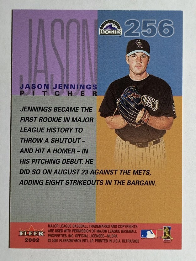 2002 Ultra #256 Jason Jennings PROS