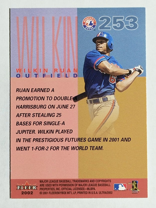 2002 Ultra #253 Wilkin Ruan PROS