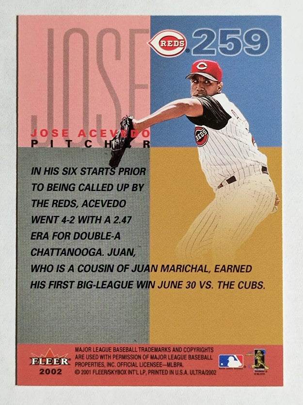 2002 Ultra #259 Jose Acevedo PROS