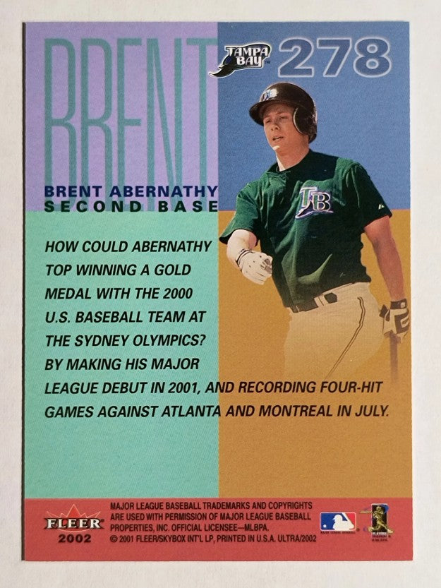 2002 Ultra #278 Brent Abernathy PROS (NM)