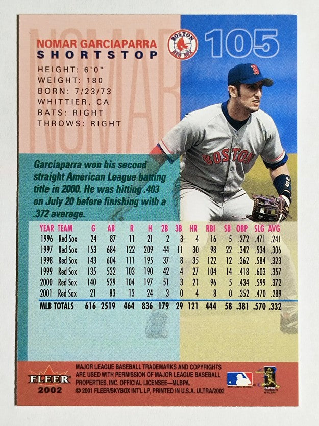 2002 Ultra #105 Nomar Garciaparra