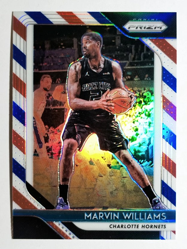 2018-19 Panini Prizm Prizms Red White and Blue #40 Marvin Williams