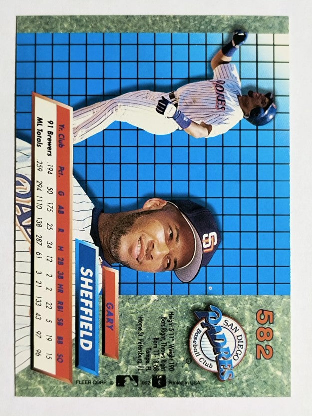 1992 Ultra #582 Gary Sheffield