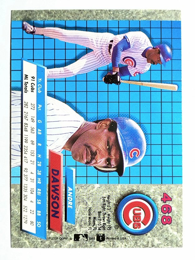 1992 Ultra #468 Andre Dawson