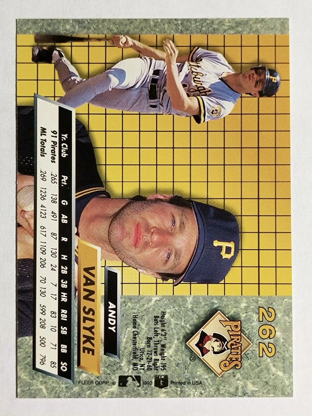 1992 Ultra #262 Andy Van Slyke