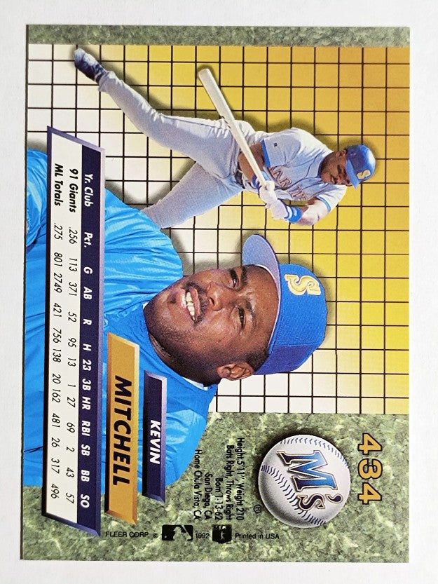 1992 Ultra #434 Kevin Mitchell
