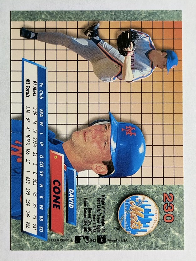1992 Ultra #230 David Cone