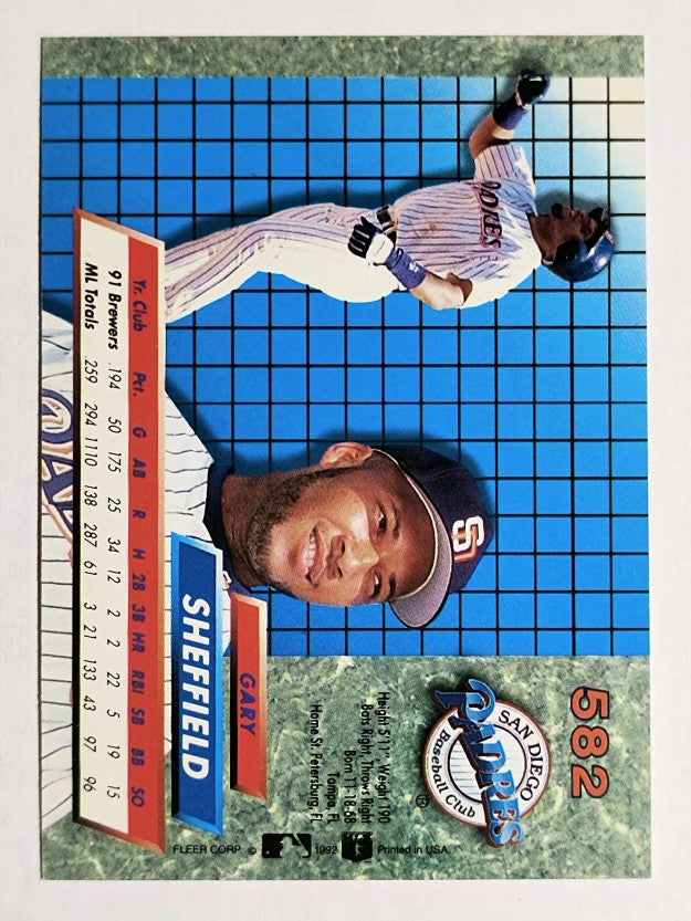 1992 Ultra #582 Gary Sheffield