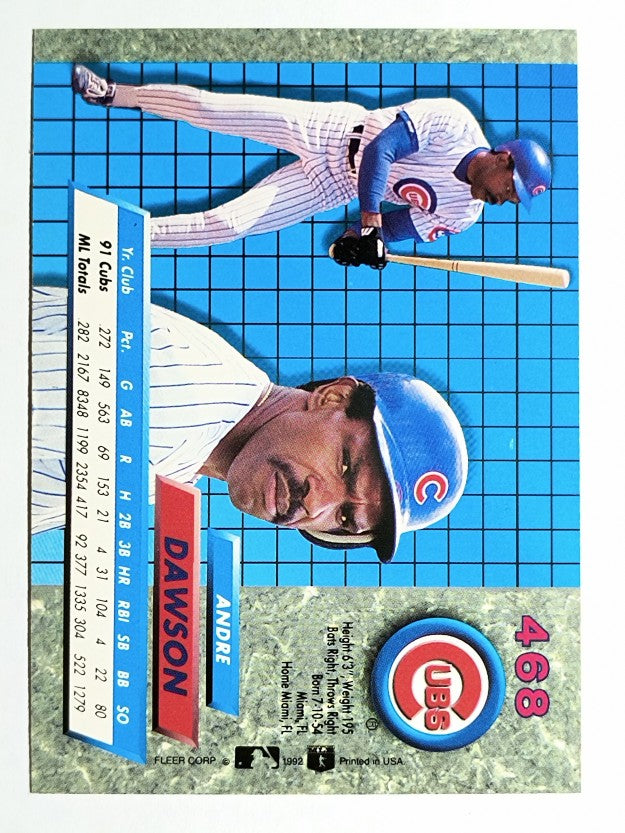 1992 Ultra #468 Andre Dawson