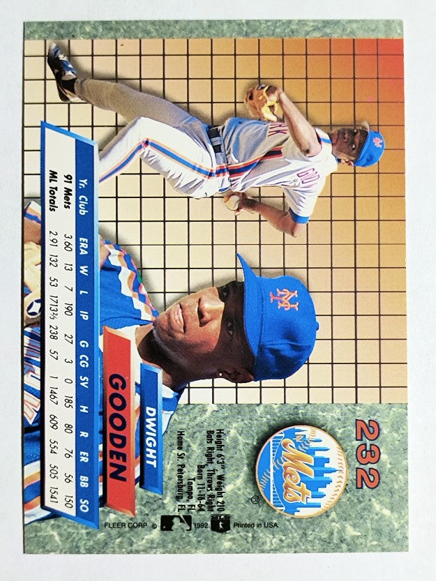 1992 Ultra #232 Dwight Gooden