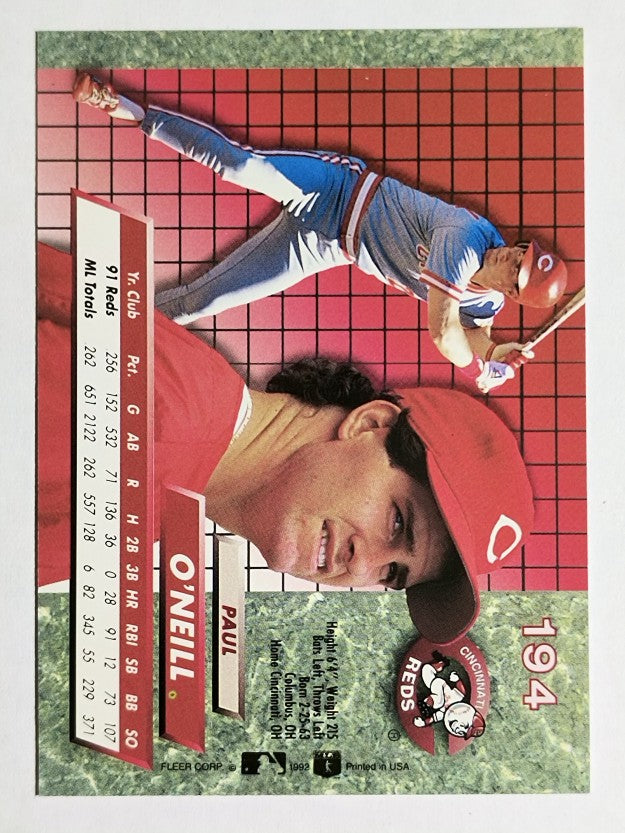 1992 Ultra #194 Paul O'Neill