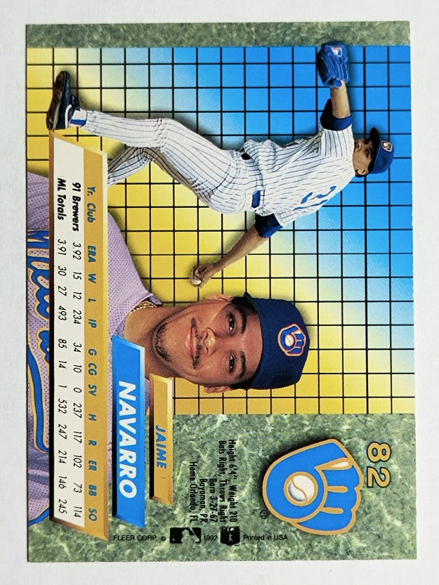 1992 Ultra #82 Jaime Navarro