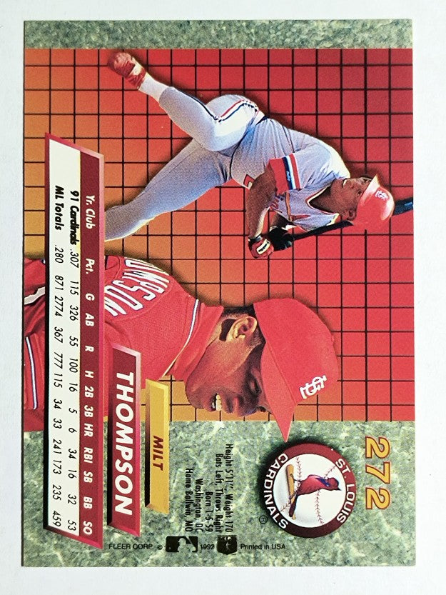 1992 Ultra #272 Milt Thompson