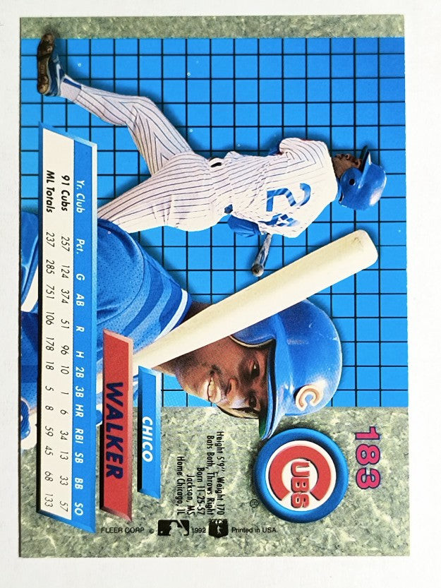 1992 Ultra #183 Chico Walker