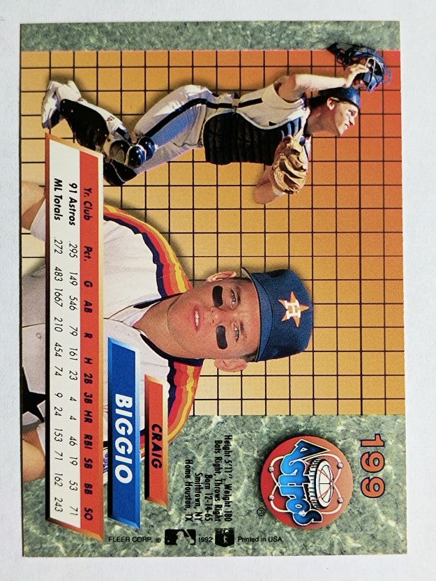 1992 Ultra #199 Craig Biggio