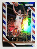 2018-19 Panini Prizm Prizms Red White and Blue #21 TJ Warren